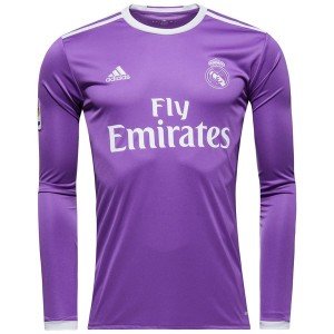 Camisa II Real Madrid 2016 2017 Adidas Retro manga comprida